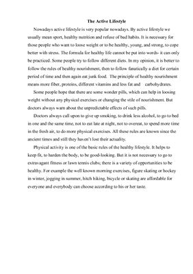 The Active Lifestyle