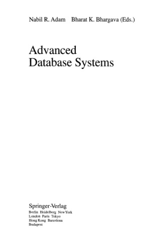 Advanced Database Systems