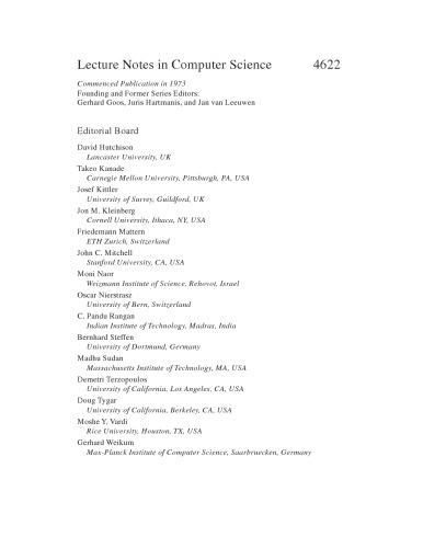 Advances in Cryptology - CRYPTO 2007: 27th Annual International Cryptology Conference, Santa Barbara, CA, USA, August 19-23, 2007. Proceedings