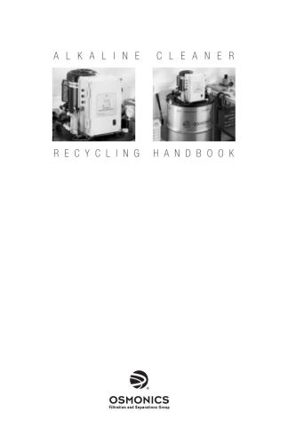 Osmonics - Alkaline Сleaner Handbook