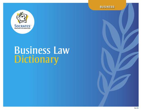 Business Law Dictionary