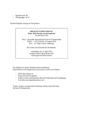 E-Mail als Anfrage auf eine Anzeige im Net schreiben