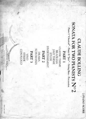 Sonata for Two Pianists, No. 2