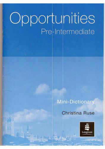 New Opportunities Pre-Intermediate Mini Dictionary