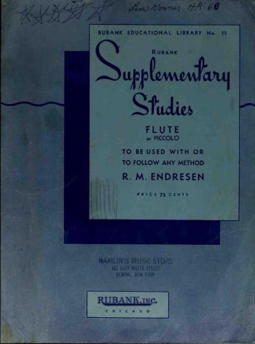 Supplementary Studies Flute or piccolo