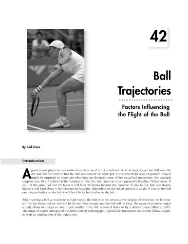 Ball trajectories. Factors influencing the flight of the ball