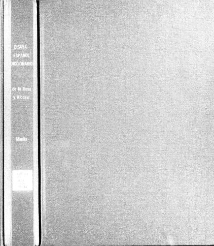 Diccionario bisaya-español para las provincias de Sámar y Leyte