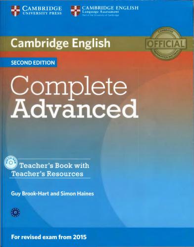 Cambridge English Complete Advanced Teacher's Book