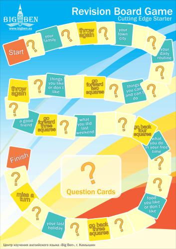 Cutting Edge Starter Revision Board Game