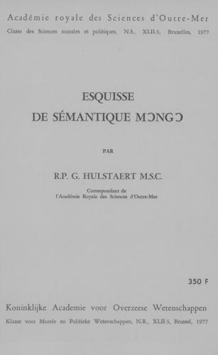 Esquisse de sémantique mongo