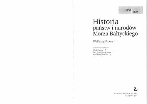 Historia państw i narodów Morza Bałtyckiego