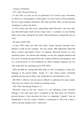 A history of Windows