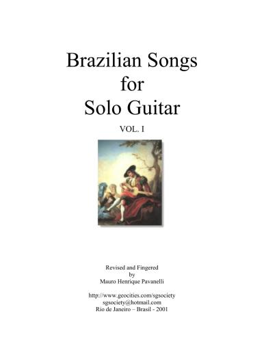 Brazilian Songs for Solo Guitar. Vol.1