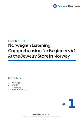NorwegianClass101: Norwegian Listening Comprehension for Beginners