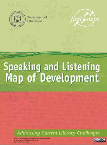 Speaking and Listening Map of Development