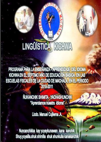 Ñukanchik shimita yachasunchik. (Aprendamos nuestro idioma)