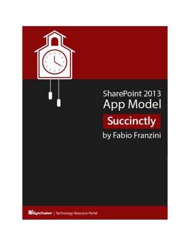 SharePoint 2013 App Model Succinctly