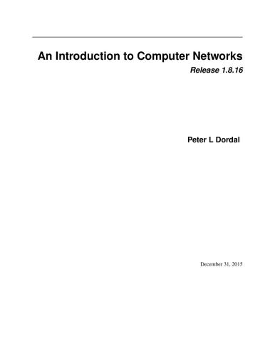 An Introduction to Computer Networks