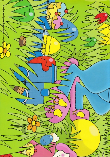 Cookie and friends. Easter poster