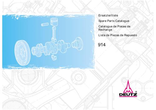 914. Ersatzteilliste. Spare Parts Catalogue. Catalogue de Pièces de Rechange. Lista de Piezas de Repuesto