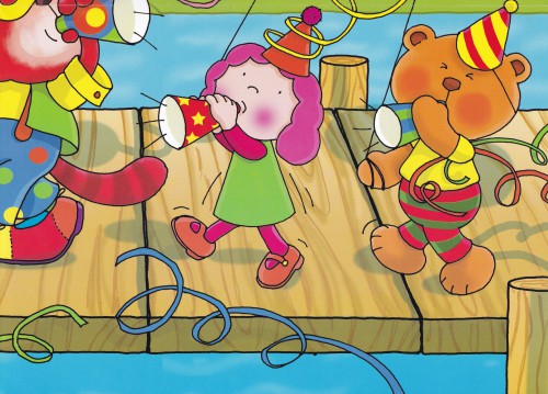 Cookie and friends. Clothes poster