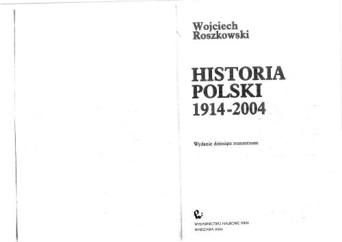 Historia Polski 1914-2004
