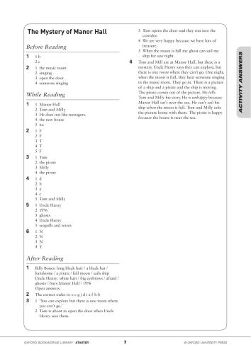 The Mystery of Manor Hall