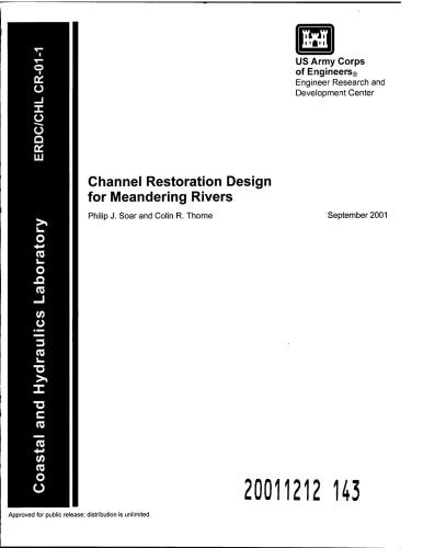 Channel Restoration Design for Meandering Rivers