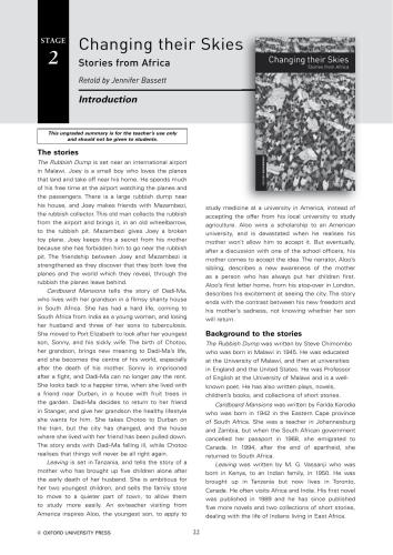 Changing their Skies (Activities)