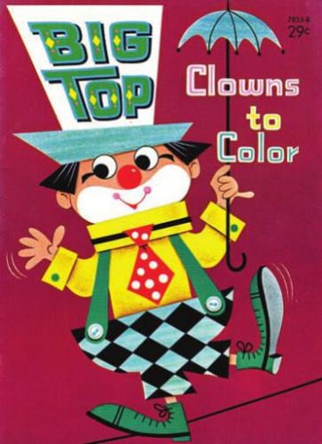 Big Top Clowns to Color (Разукрашиваем клоунов в больших шляпах)