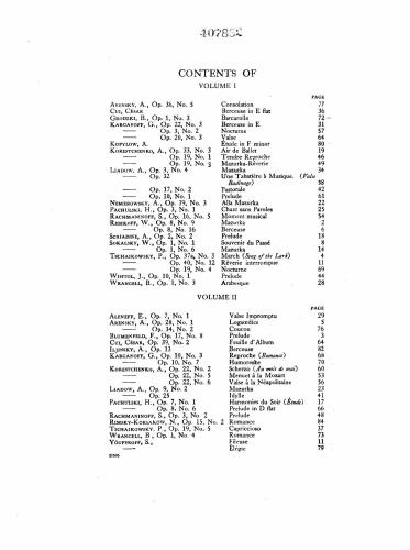 Album of Russian piano music