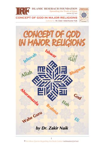 Concept of God in Major Religion