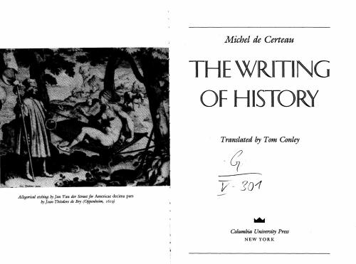 The writing of history