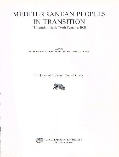 Sea Peoples and the Economic Structure of the Late Second Millennium in the Eastern Mediterranean