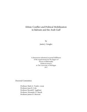 Ethnic Conflict and Political Mobilization in Bahrain and the Arab Gulf