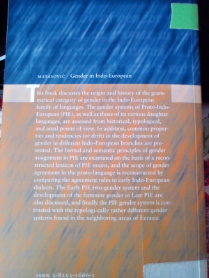 Gender in Indo-European