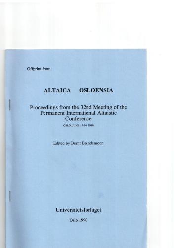 Some thoughts on the etymology of the Turkic Plural Marker -lar/-ler