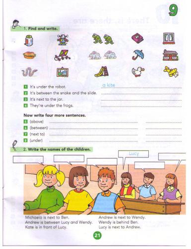 Blue skies grammar book for the fourth grade
