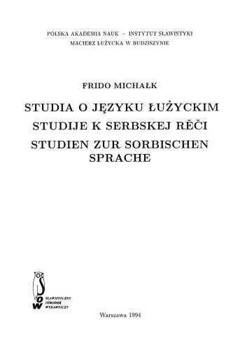 Podział gwar łużyckich