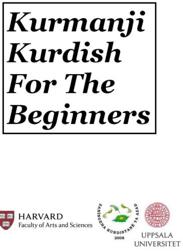 Kurmanji Kurdish For the Beginners