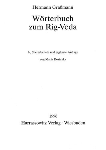 Wörterbuch zum Rigveda