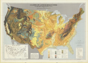 Classes of land-surface form in the forthy eight states, U.S.A. 1: 5 000 000