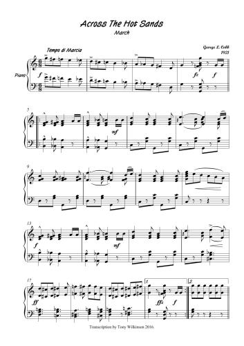 Piano Music. 58 Scores (rags, marches, one or two-steps, novelettes, mood pieces and waltzes)