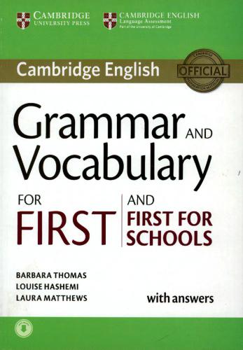 Grammar and Vocabulary for First and First for Schools with Answers