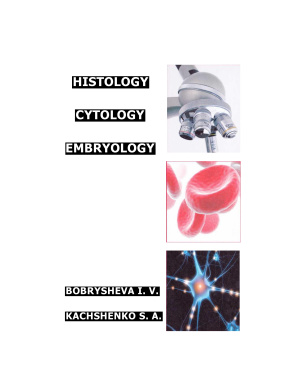 Histology, Cytology, Embryology: Textbook