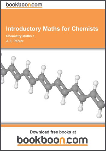 Introductory Maths for Chemists. Chemistry Maths 1