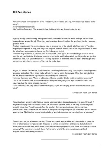 101 Zen Stories