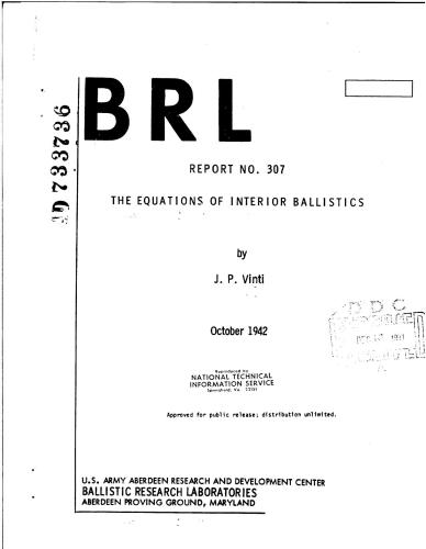 The equations of interior ballistics