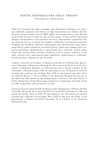 Finite-temperature field theory: principles and applications