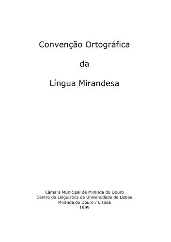 Convenção Ortográfica da Língua Mirandesa